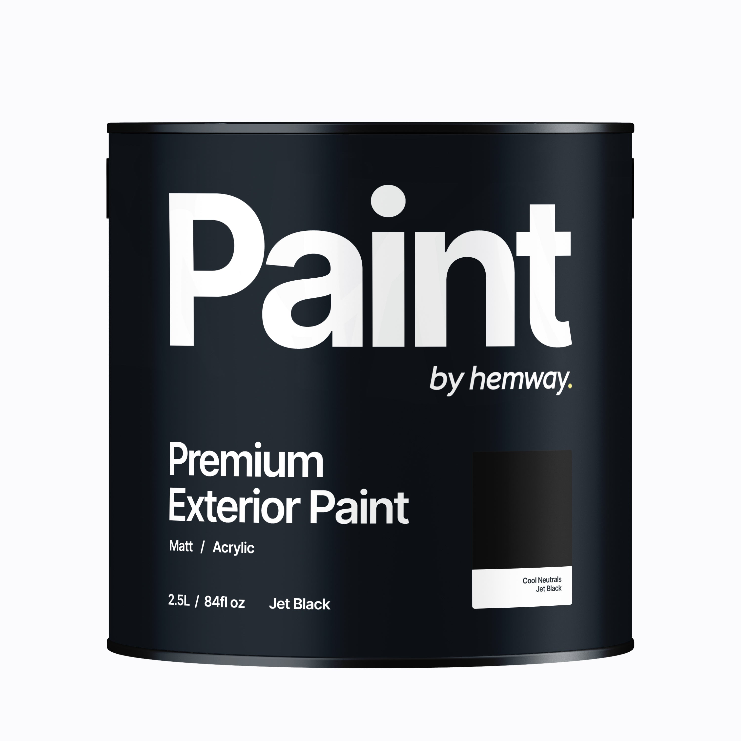 Exterior Paint | Matt Acrylic | Jet Black | Wood & Masonry